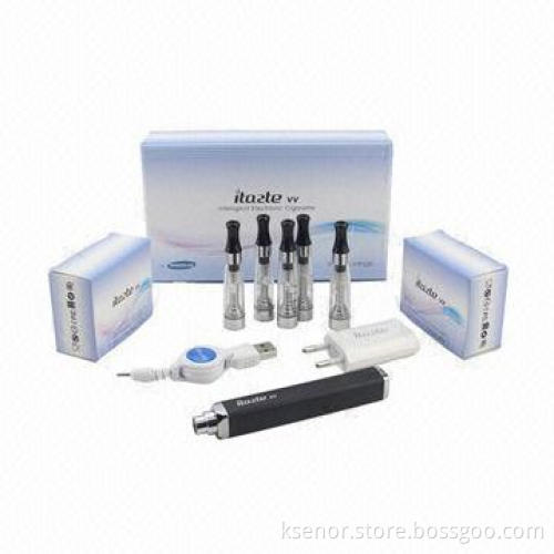 Electronic Cigarette Starter Kit with 3.3-5.0V Voltage and 800mAh Battery Capacity